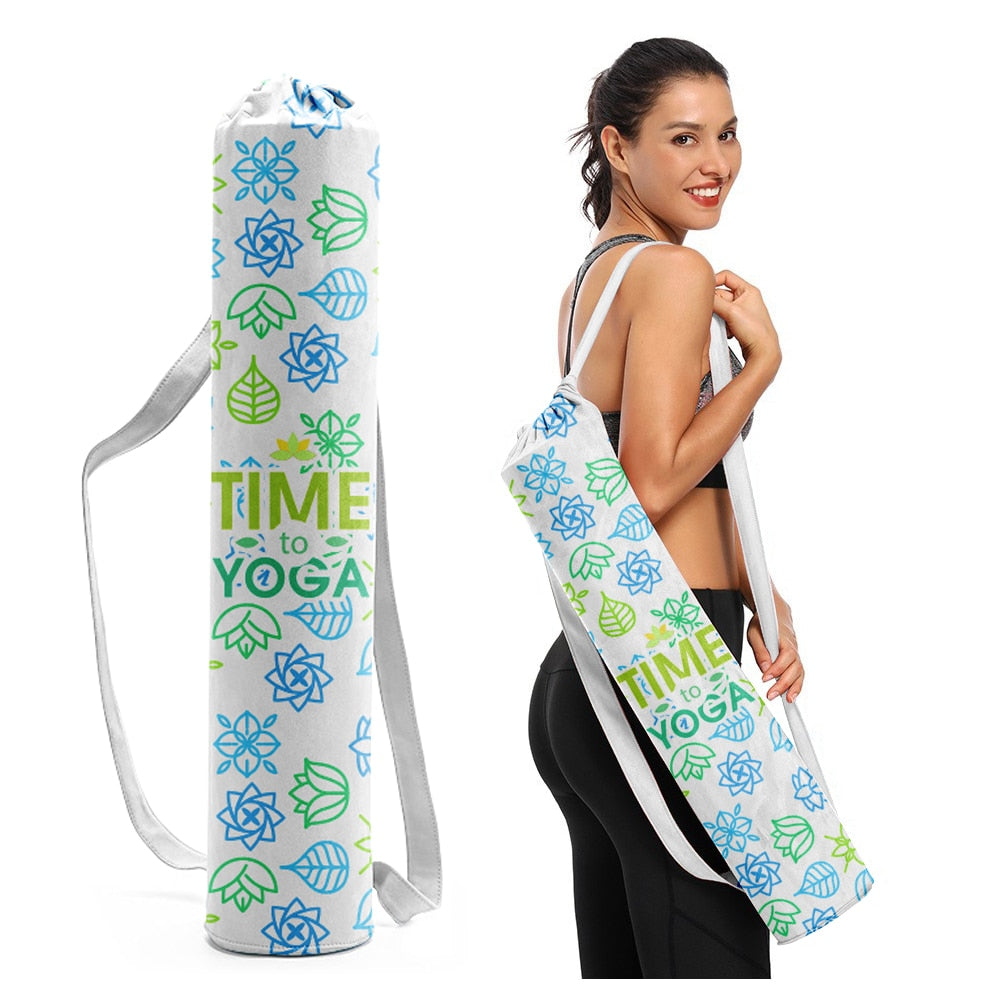 For Beginner: 6mm Yoga Mat, Asana Chart, Alignment, Motto, TPE Non-slip (FREE GIFT: bag and strap for mat)